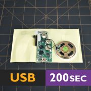 200 second sound module for greeting cards